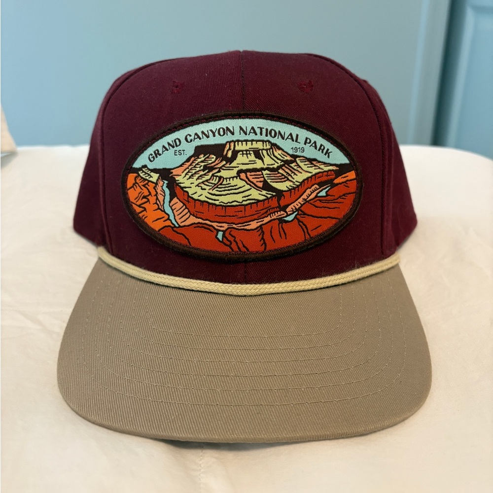Grand Canyon National Park Maroon and Tan Hat